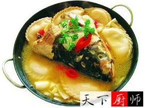 大厨分享自购【川，湘，粤】精品菜制作  干锅水饺鱼头
